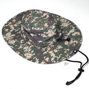Adidas Golf Wide Brim Hat Size Large XL Digital Camo Outdoor Sun Protection NWT
